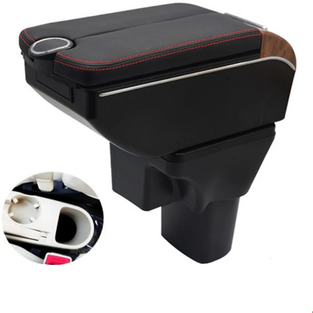 

Car Hyundai Accent Verna Armrest box storage box central container Store content box auto interior elbow rest with usb