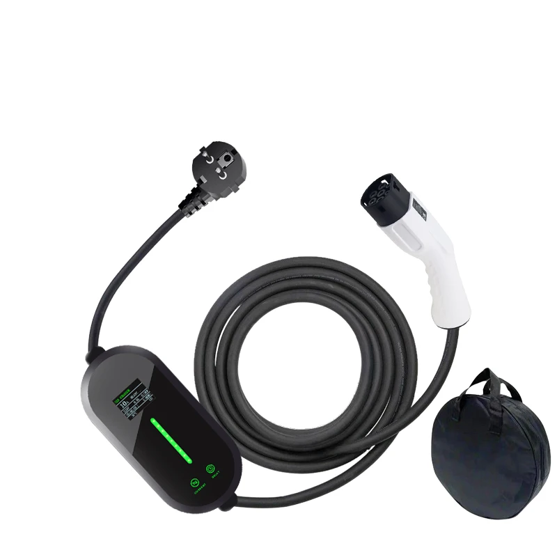 7KW شاحن سيارات كهربائية محمول Type2 شاحن سيارة كهربائية 32A 1 المرحلة شحن سريع Wallbox محطة شحن EV. #5