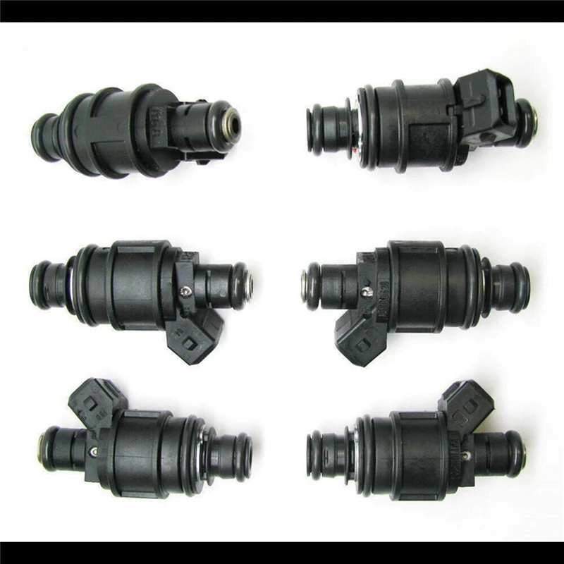 6 Piece 90536149 Car Fuel Injectors Black ABS For Vauxhall Astra Zafira MK1 1.8 16V 5WK93151 Car Replacement Parts