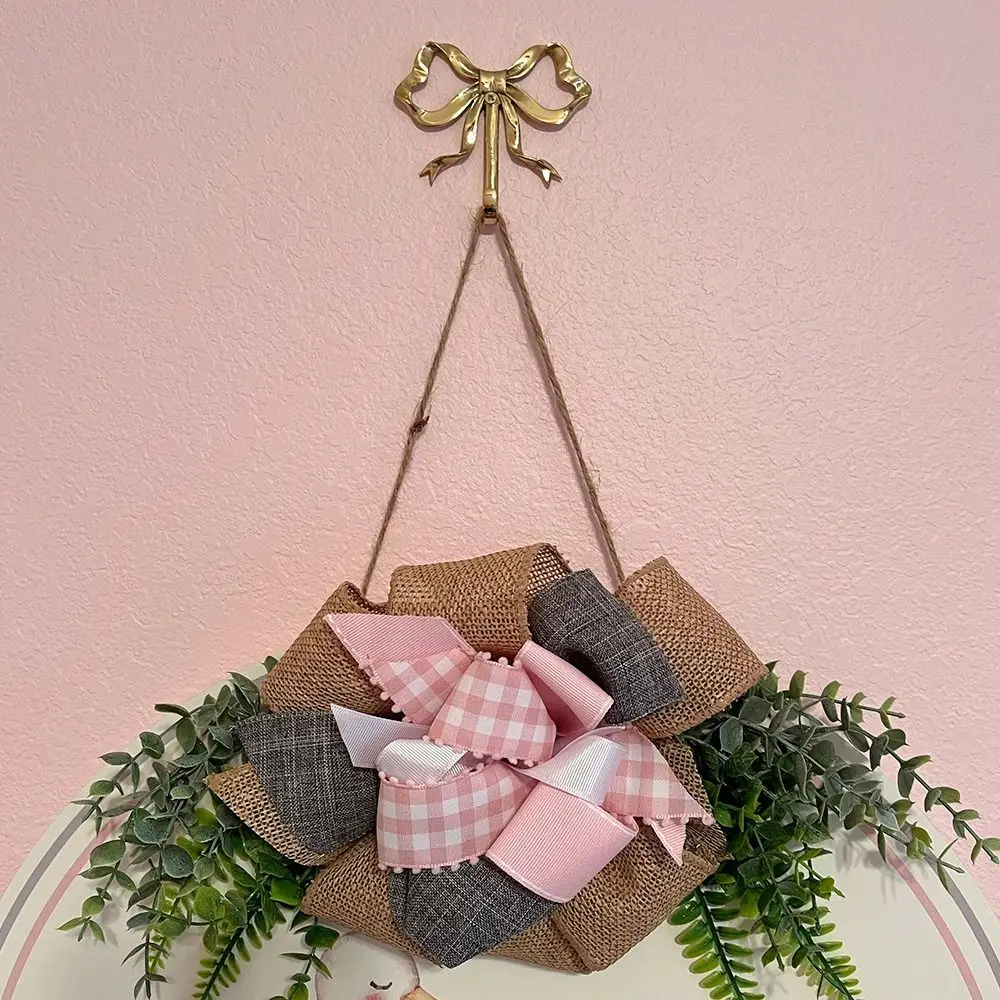 

Modern Brass Bow Shape Wall Hook Gold Functional Bow-Knot Hook Decorative Wall Hangings Wardrobe Hanger Clothes Coat