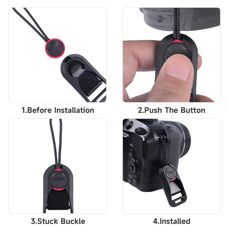 Quick Release Camera Connector Buckle for Shoulder Strap Neck Wrist Sony Canon Nikon Panasonic Fuji Micro Single SLR Anchor Bean