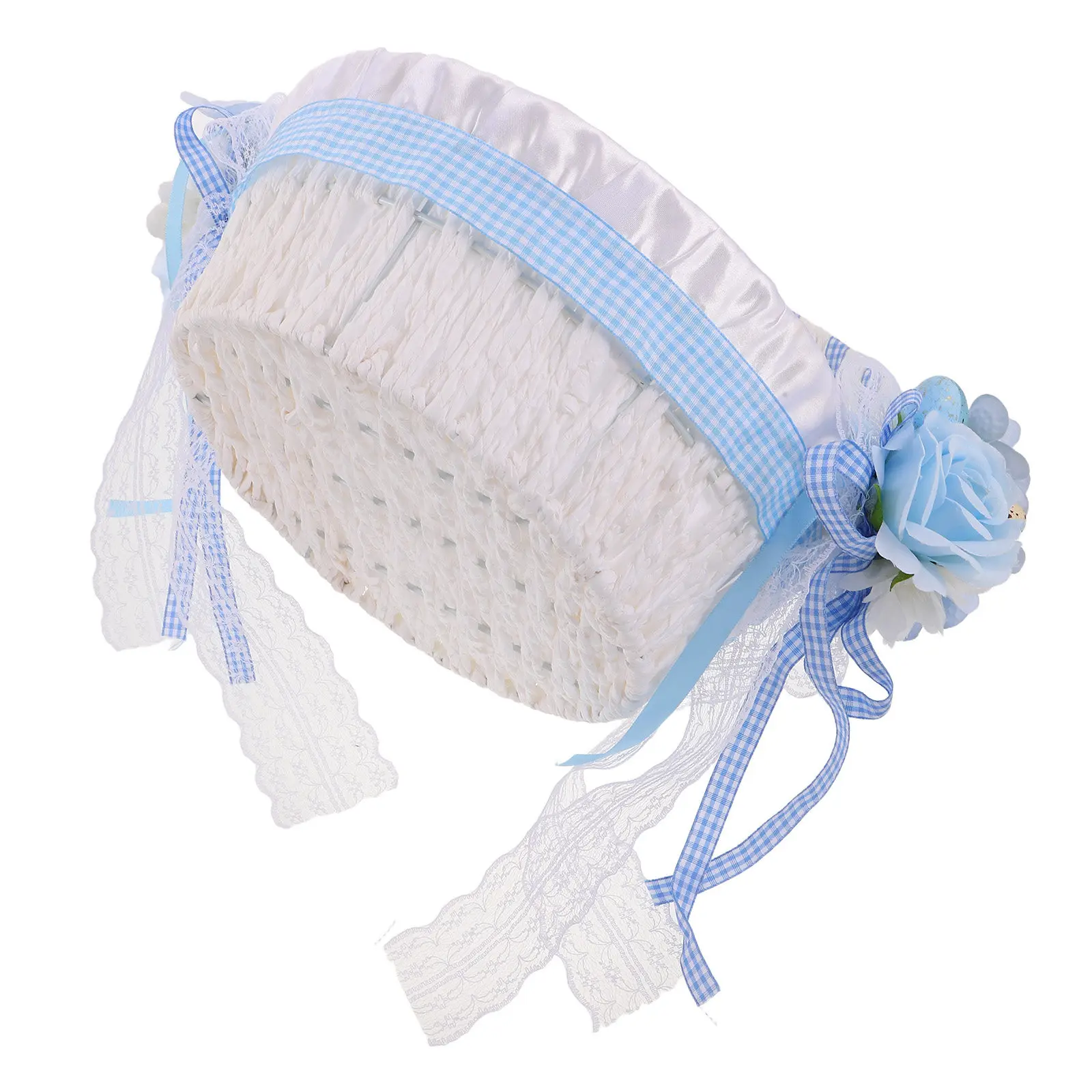 

Деревенская плетеная корзина ручной работы для девочки-цветочницы на Пасху и свадьбу, декоративная корзина с ручкой для цветочных композиций и конфет