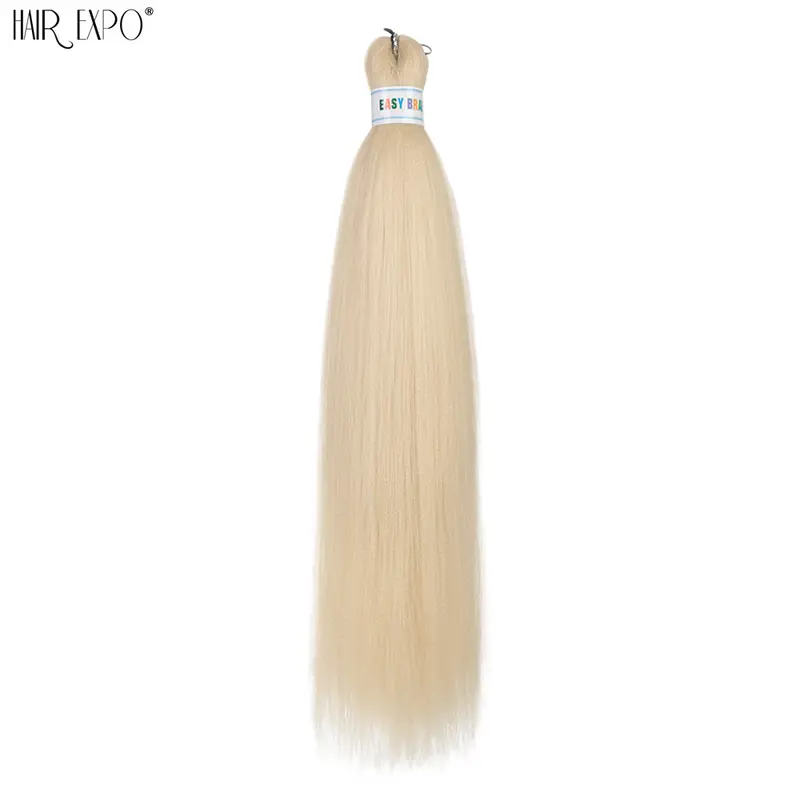 26Inch Easy Braids Hair Synthetic Colourful Pre Stretched Braiding Hair Extensions Jumbo Braids Ombre Yaki Long Straight Hair - Image 56