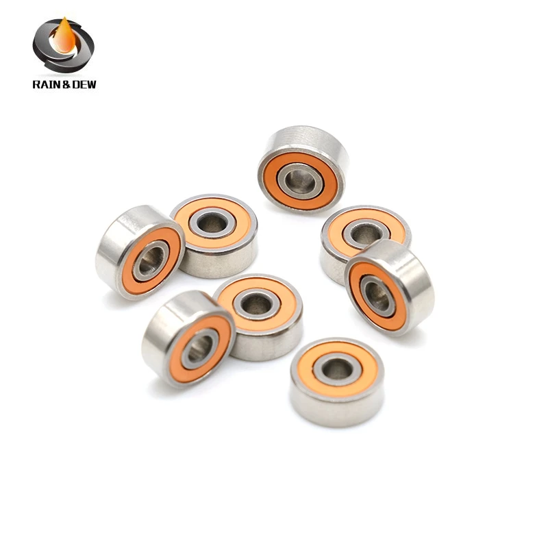 1 szt. SMR105 2RS CB 5x10x4mm ABEC-7 LD Łożysko hybrydowe ceramiczno-śrubkowe ze stali nierdzewnej bez smaru, szybkie obracanie, 3x8x4 4x7x2.5 5x8x2.5mm — zdjęcie 3