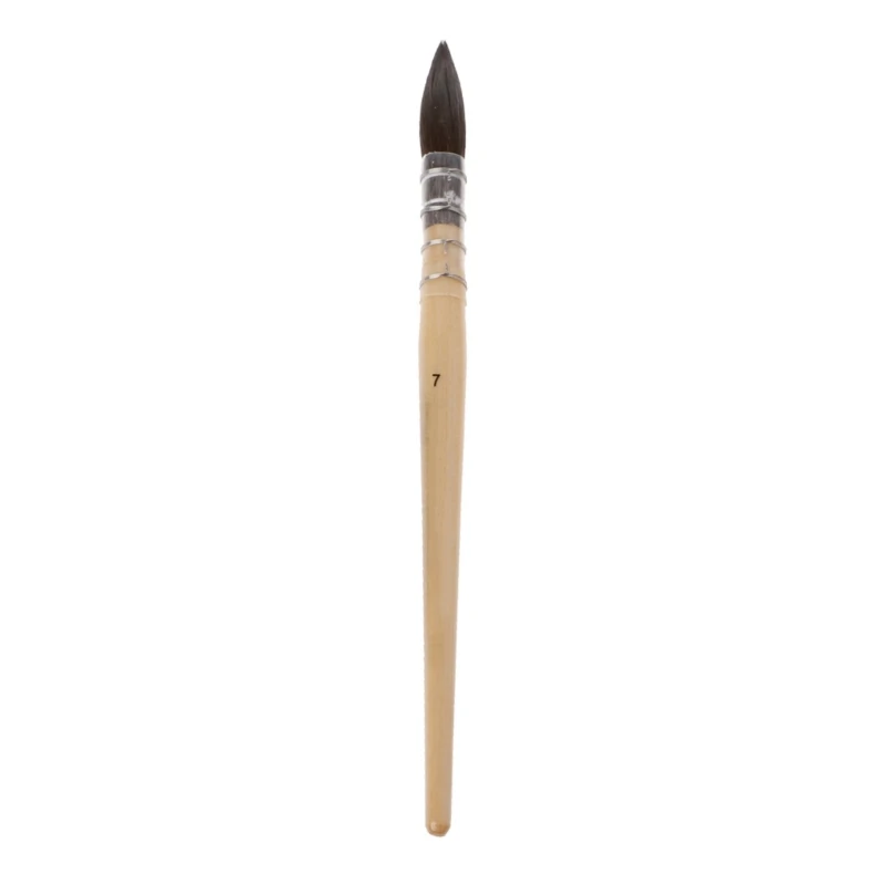 Artist Paintbrushes for Watercolor Round Squirrel Brush for Head Calligraphy Brush for Kid Beginner Student Amateur Pain