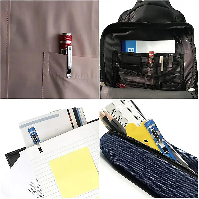 قلم مفك براغي من سبائك الألومنيوم 8 في 1 - لقم قابلة للتغيير لسهولة الإصلاح والتفكيك