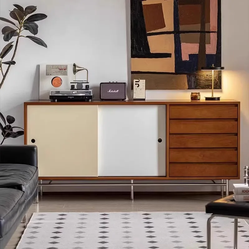 Retro Coffee Living Room Cabinets Drawers Organize Kitchen Table Living Room Cabinets Storage Vitrina Furniture Home