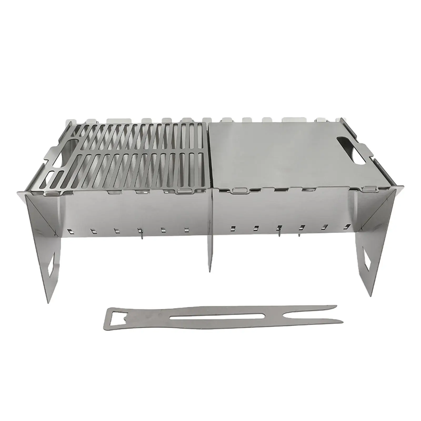 Charcoal Barbecue Grill Set Outdoor Grill Tools for Picnics Beach Traveling