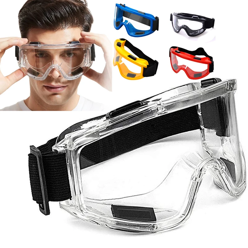 Safety Goggle Anti-splash Dust-Proof WInd-Proof Work Lab Eyewear Eye Protection Industrial Research Safety Glasses Clear Lens