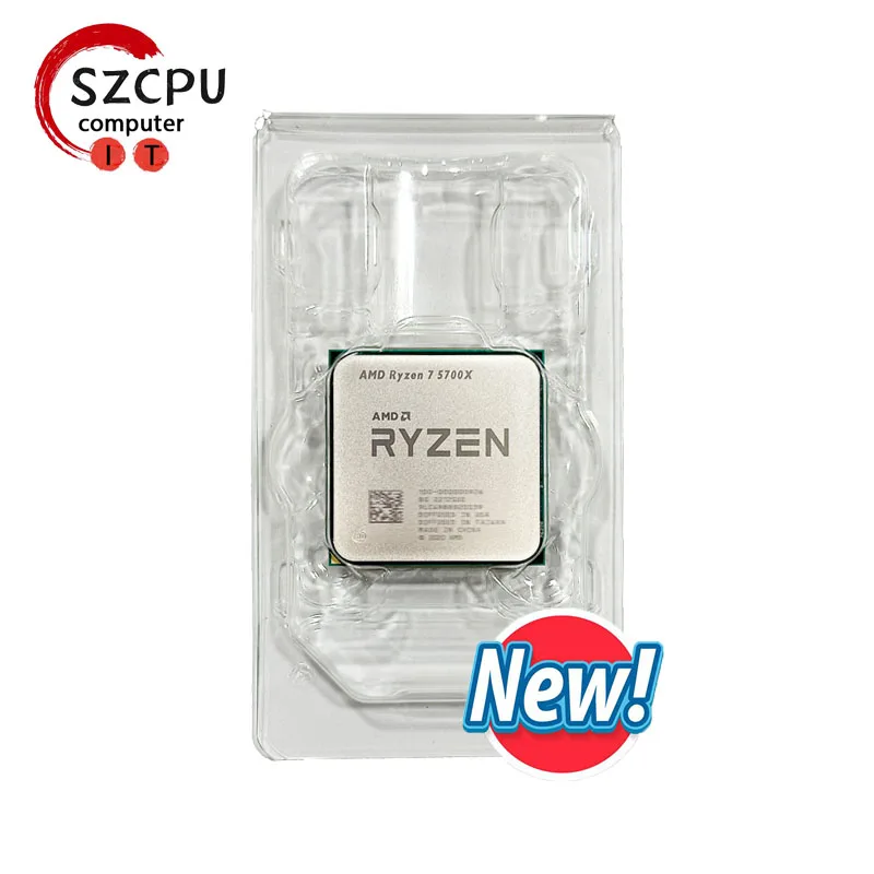 AMD Ryzen 7 5700X 新しい R7 5700X 3.4 GHz 8 コア 16 スレッド CPU 
