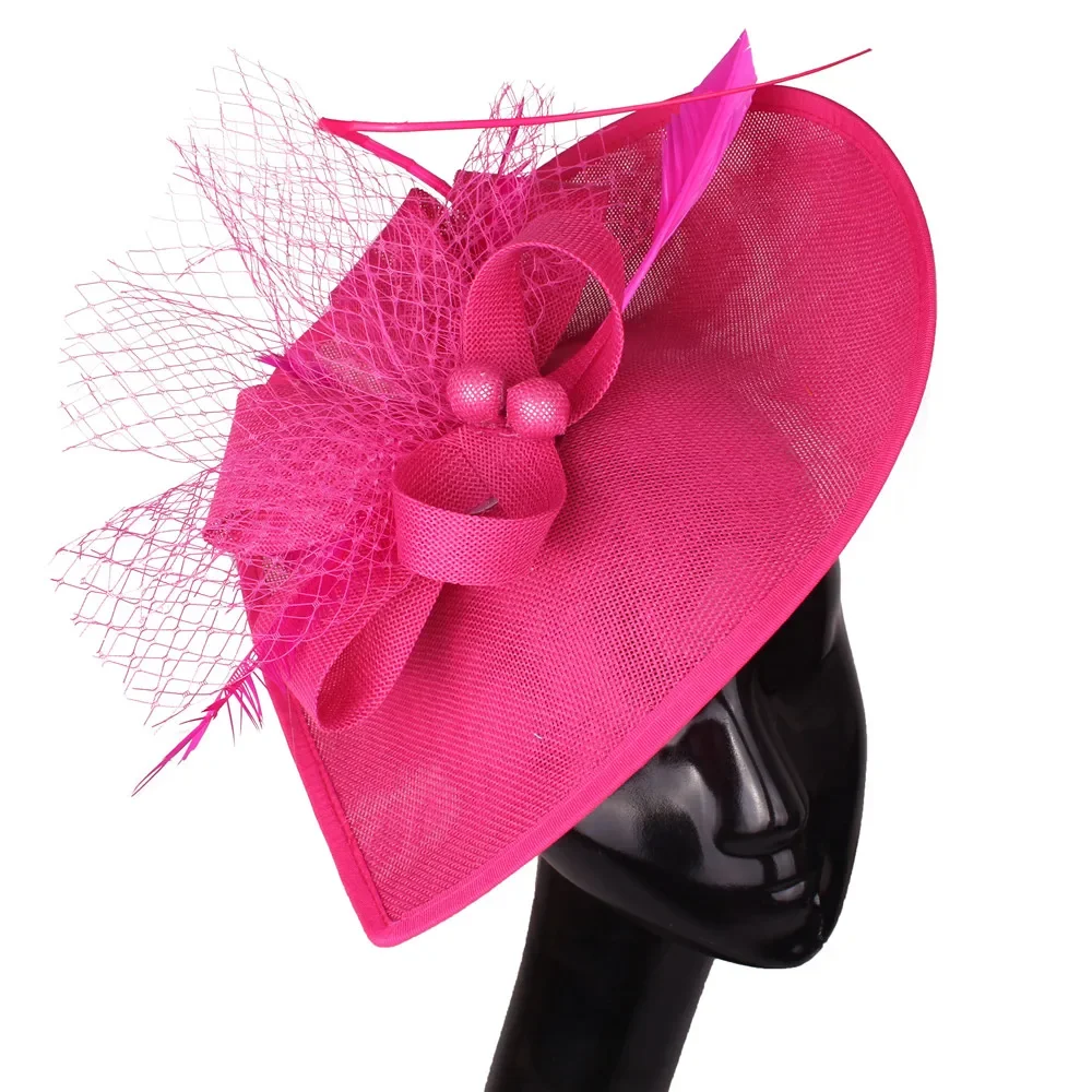 Charming Women Fascinators Hair Pins Derby Kentucky Chapeau Caps Headbands Church Headpiece With Feathers Hair Accessories