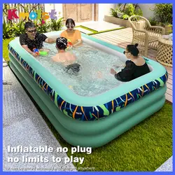 Inflatable Swimming Pool Children's Thickened Pool Foldable Large Paddling Pools Summer Ourdoor Party