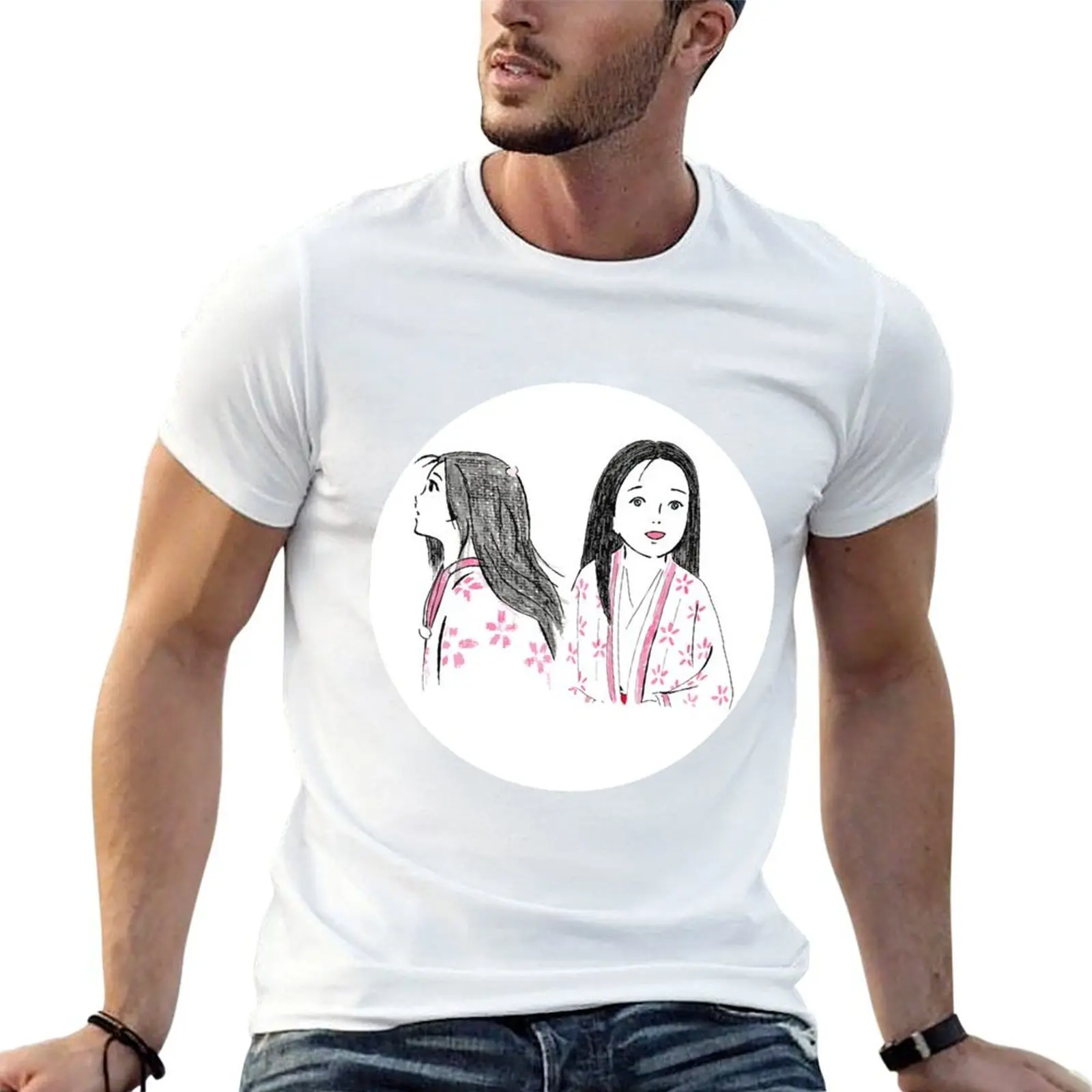 

100% KAGUYA shirt t shirt t men PRINCESS cotton custom T-Shirt PROFILE print