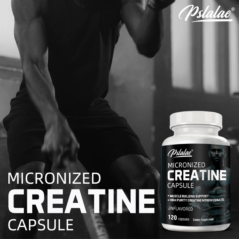 Micronized Creatine Powder (5000 Mg) Creatine Monohydrate Powder, Unflavored, Ketogenic Friendly, Non-GMO 120 Capsules