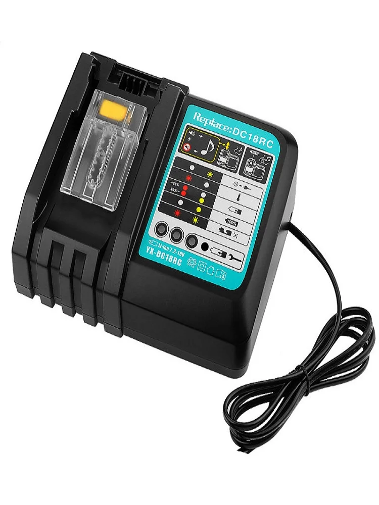 NEW DC18RCT Li-ion Battery Charger 3A Charging Current for Makita 14.4V 18V BL1830 BL1850 BL1860 Bl1430 DC18RC Power tool HOTSEL