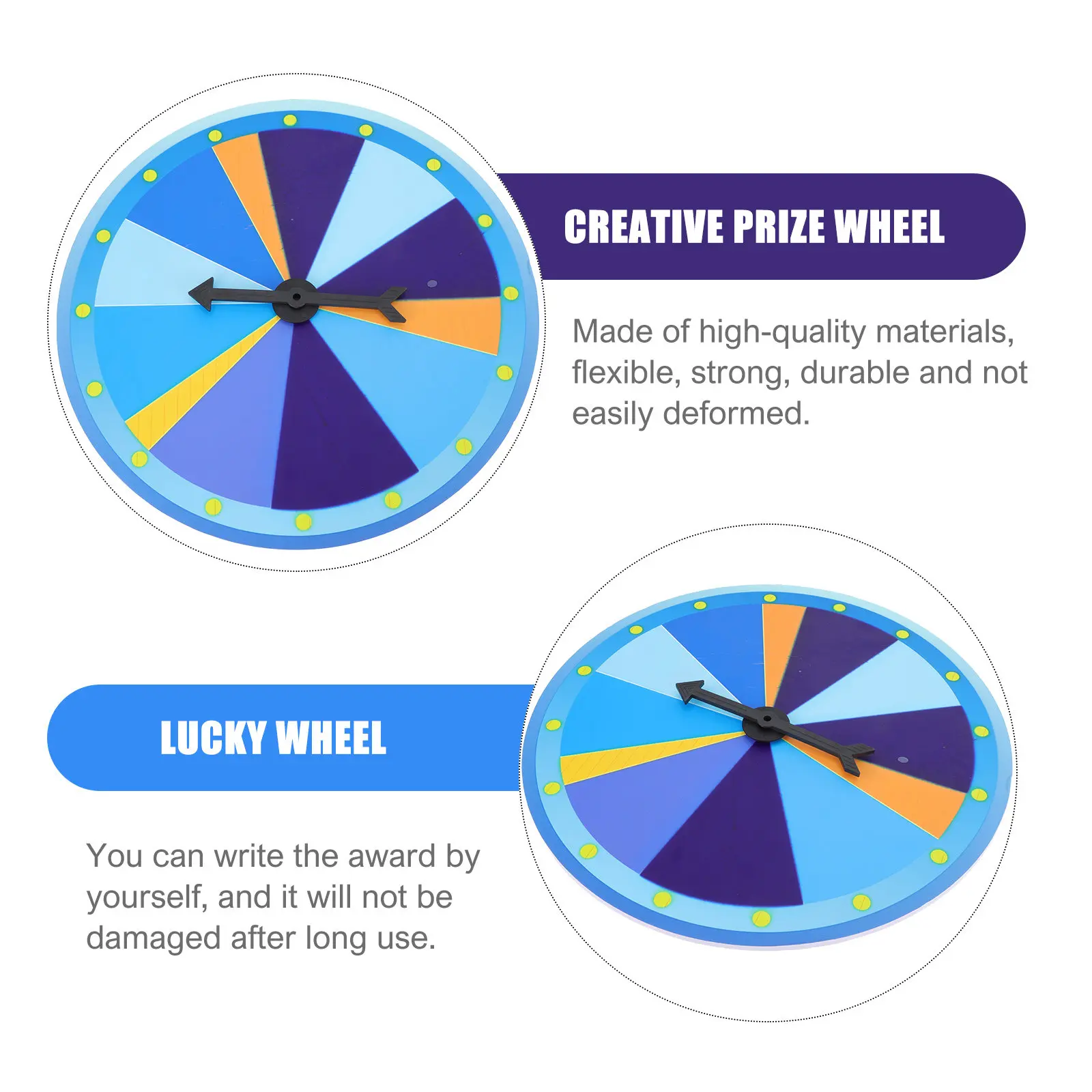 Prize Wheel Reusable Editable Multiplication Game Portable Party Prop for Kids Family Learning