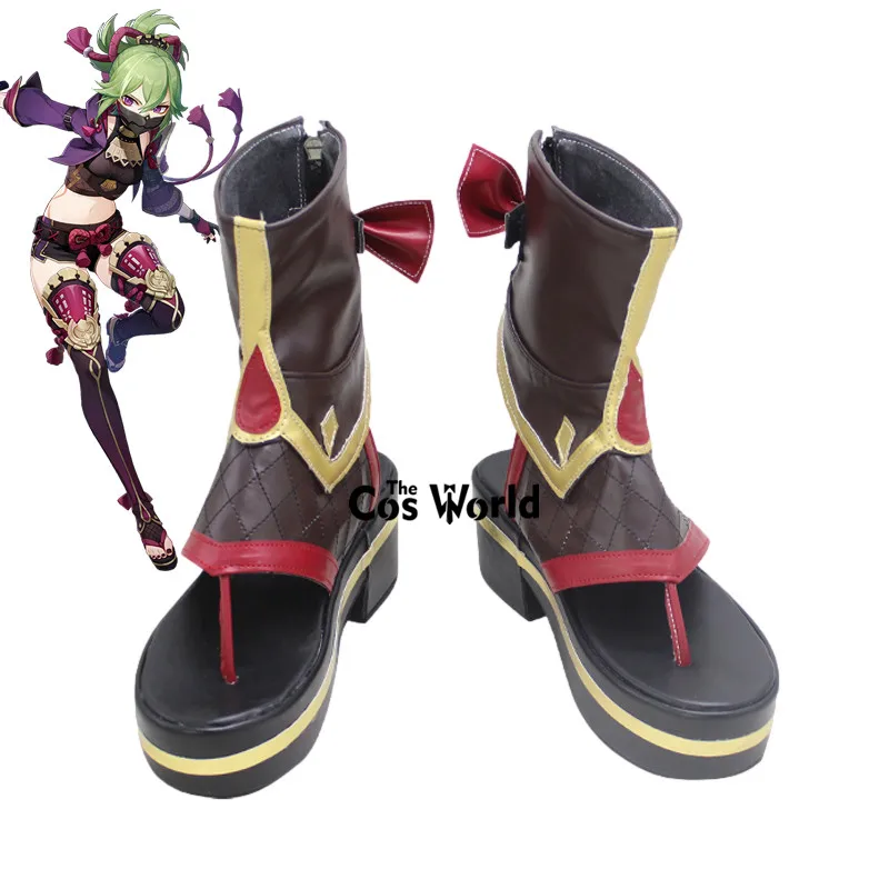 Genshin Kuki Shinobu Ninja Games Customize Cosplay Shoes Boots