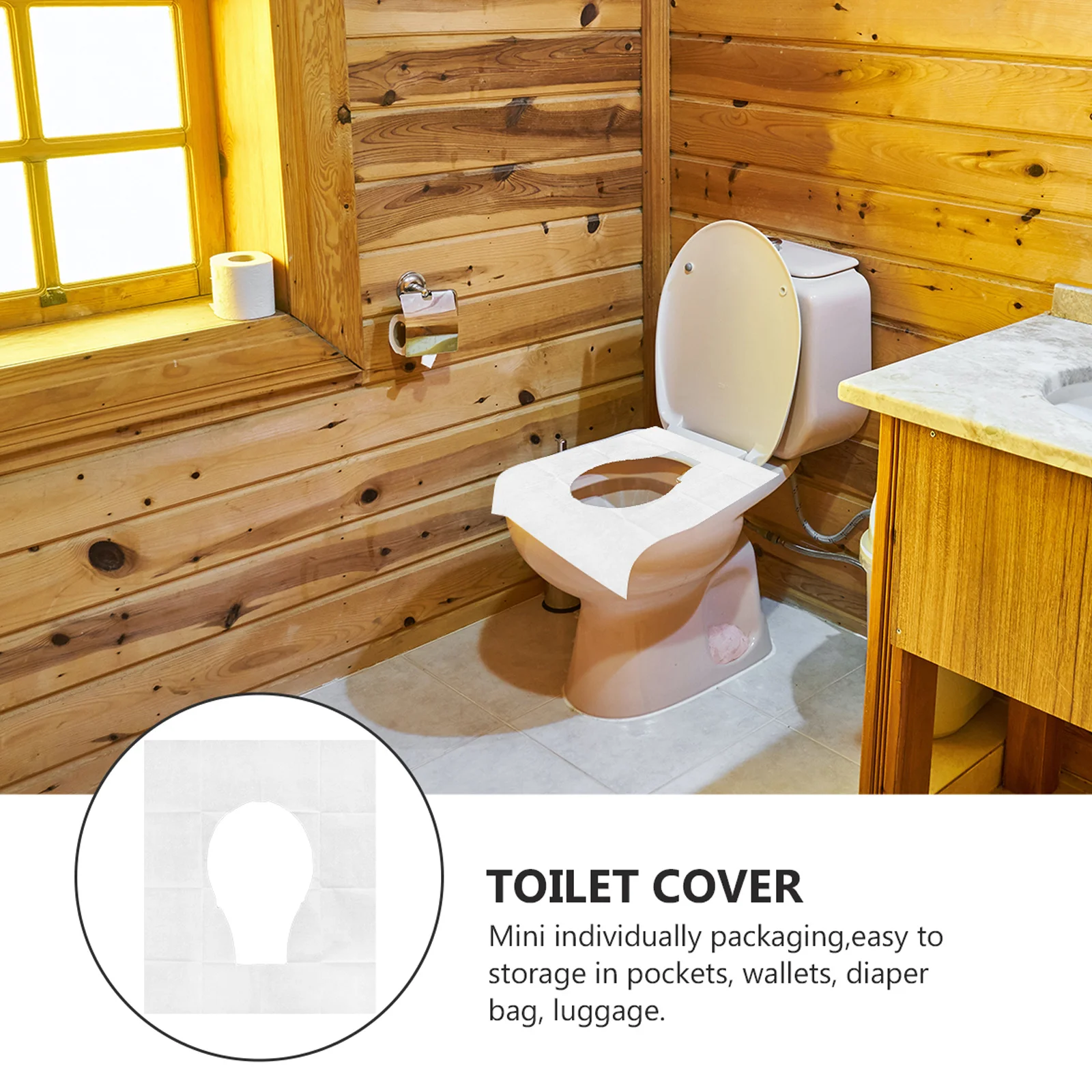 

100Pcs Disposable Toilet Seat Covers Portable Cushions for Hotel Travel Public Bathrooms Toilet Cover Hotel Seat Paper