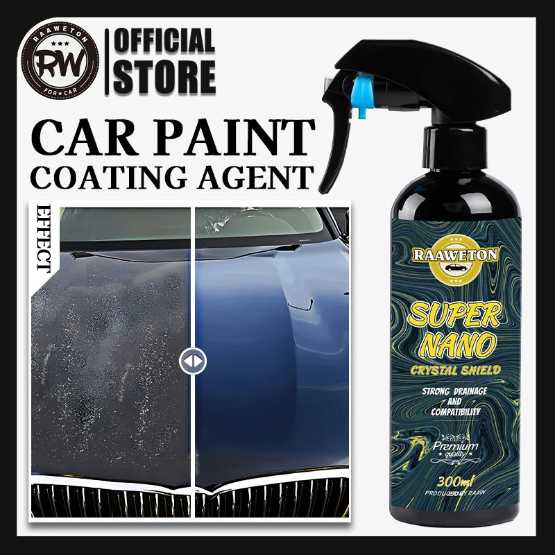 Car Paint Nano Coating Spray Hydrophobic Glazing Liquid Quick Detail Spray-Extend Protect Polymer Oleophobic Anti Rain Car Care