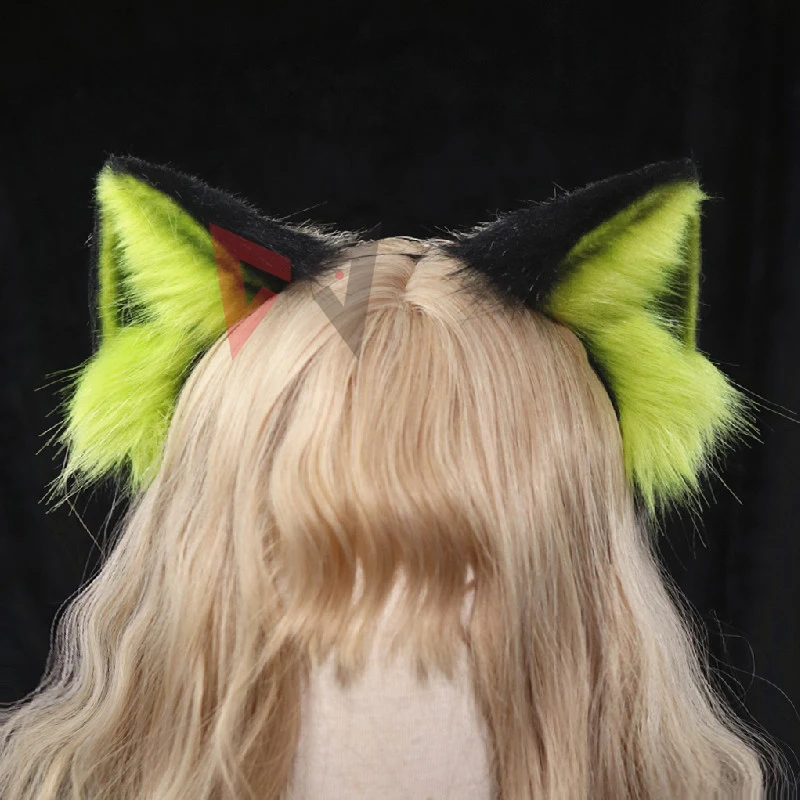 New Handmade Work Ears Hairhoop Scottish Fold Cat Ears Headwear Headband Costume Accessories