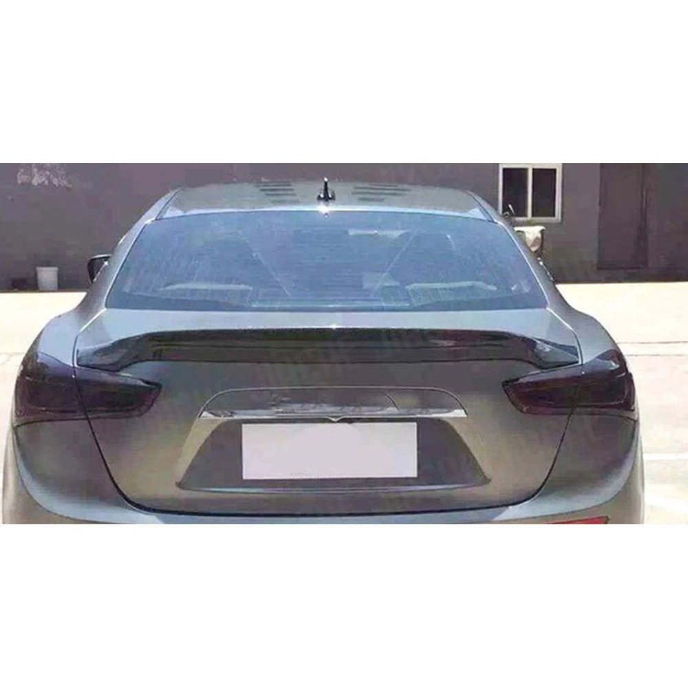 

JCYECF Carbon Fiber Rear Boot Spoiler Wings for Maserati Ghibli Q4 2014 2015 2016 2017 Car Racing Trunk Trim Sticker Bumper
