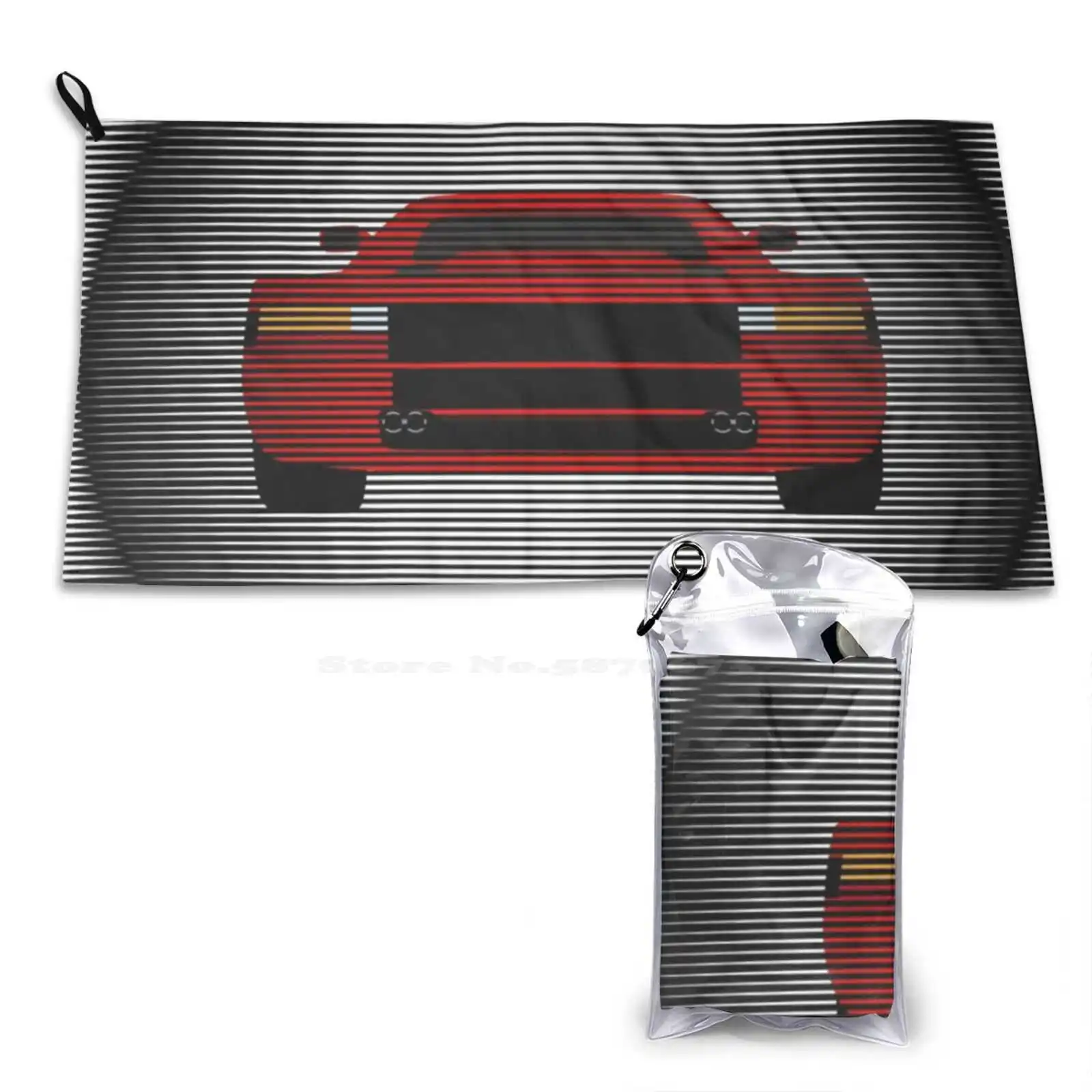 Testarossa Personalized Soft Towel Home Outdoor Testarossa Testarosa V12 Automotive Car F110 Pininfarina Miami Vice