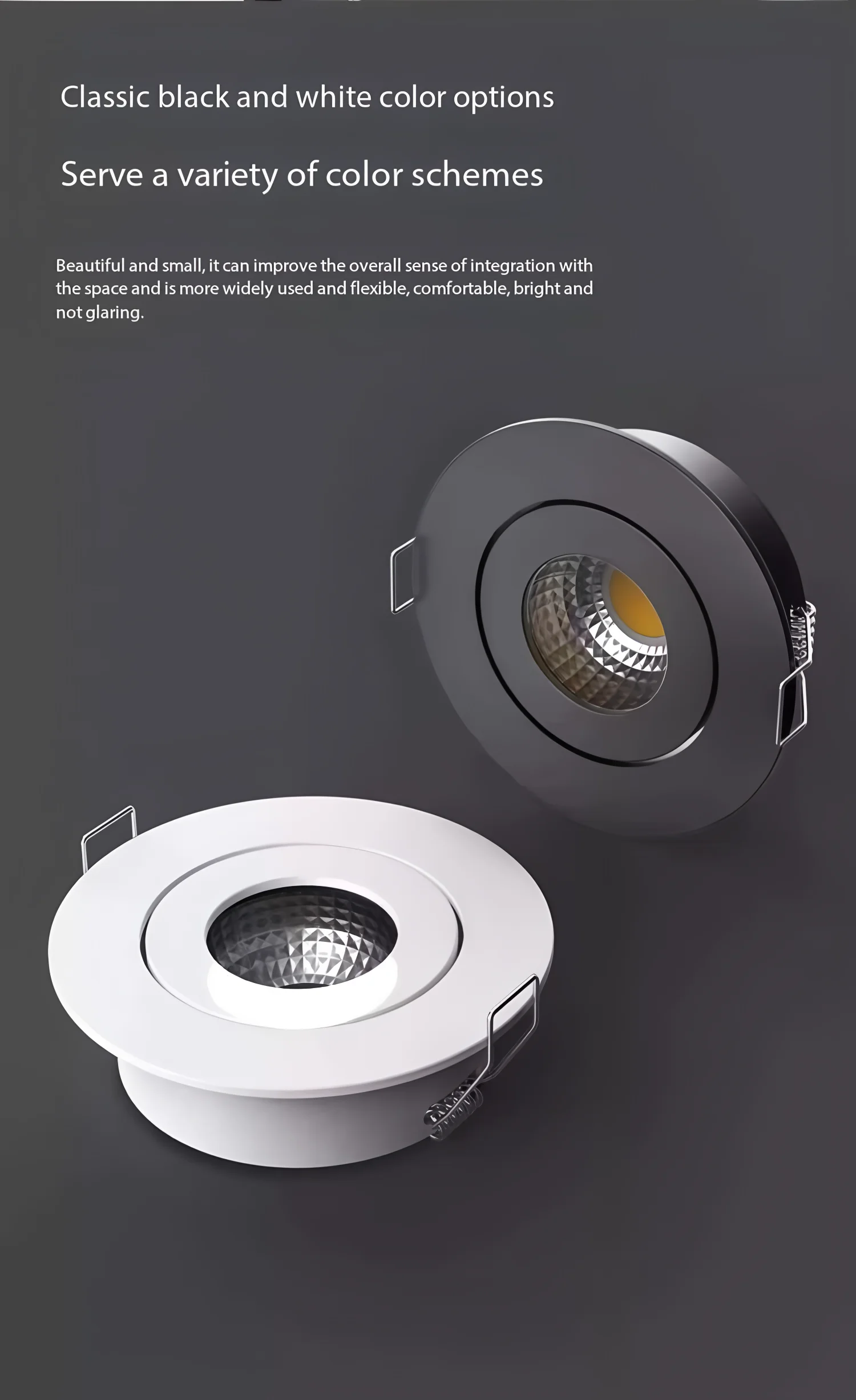 Dimmable 3W 5W LED Downlight Anti-Glare Spotlight Embedded Ceiling Light AC110V-220V Mini Home Decorative Lighting