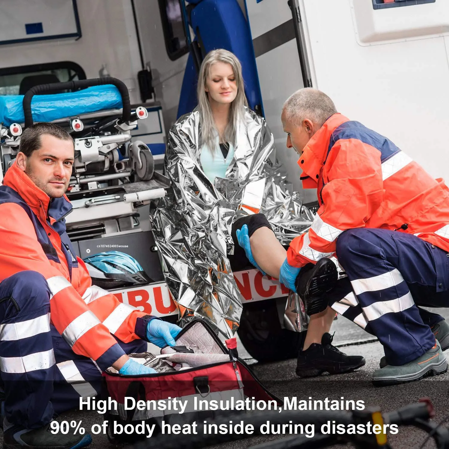 5pcs Emergency Blankets High Silver Reflective Foil Sheet Heat Foil Protection Rescue Blankets Camping Blanket Hiking Blankets