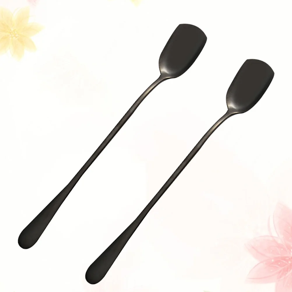 

6Pcs Stainless Steel Ice Cream Scoop Spoons Long Handle Corrosion Proof Heat Resistant Reusable Eco Friendly for All Drinks