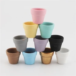 Mini pot en argile de terre cuite pour adolescents, comparateur de couleur, poterie en céramique, jardinière, pots de fleurs, pots de pépinière succulents, mignon, 1 pièce