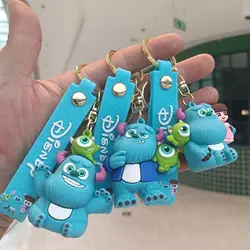 Disney Monsters University Figura Keychain, Anime Monsters Inc. Bonito 3D Doll Schoolbag Pingente, Brinquedo ornamentos, presente para crianças