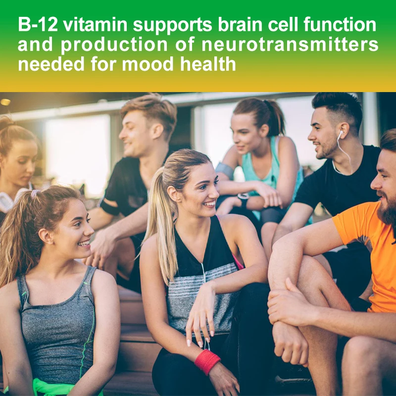 Vitamin B12 Capsules 1000mg Supports Energy Metabolism Nervous System Blood Cell Immune Health