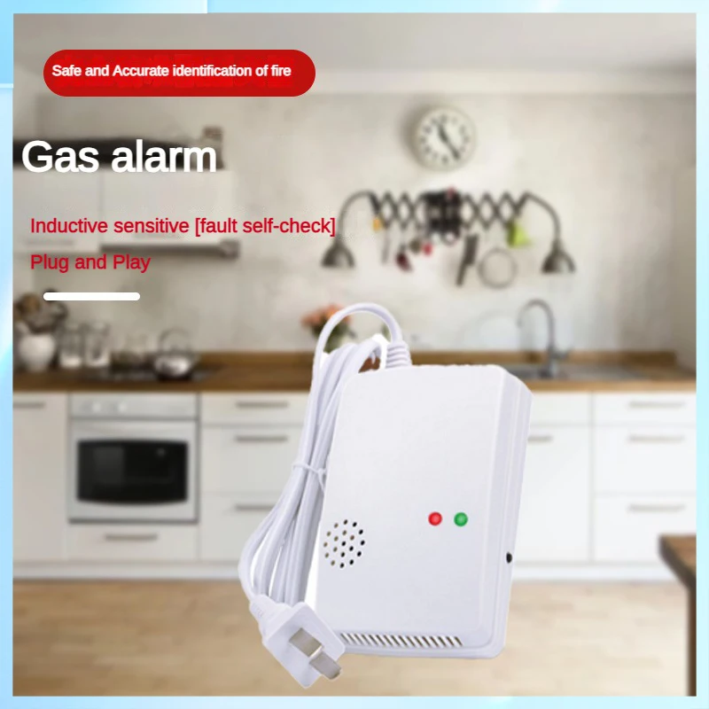 1/2 Stuks Onafhankelijke Koolmonoxide Detector Beveiliging Brandbaar Gas Lekkage Sensor Lpg Propaan Alarm Sensor Gas Lek Detector