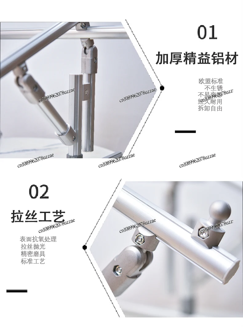 عززت عبر غرزة الإطار السرير الخامس تمتد الإطار سبائك الألومنيوم قابل للتعديل إطار التطريز الوقوف