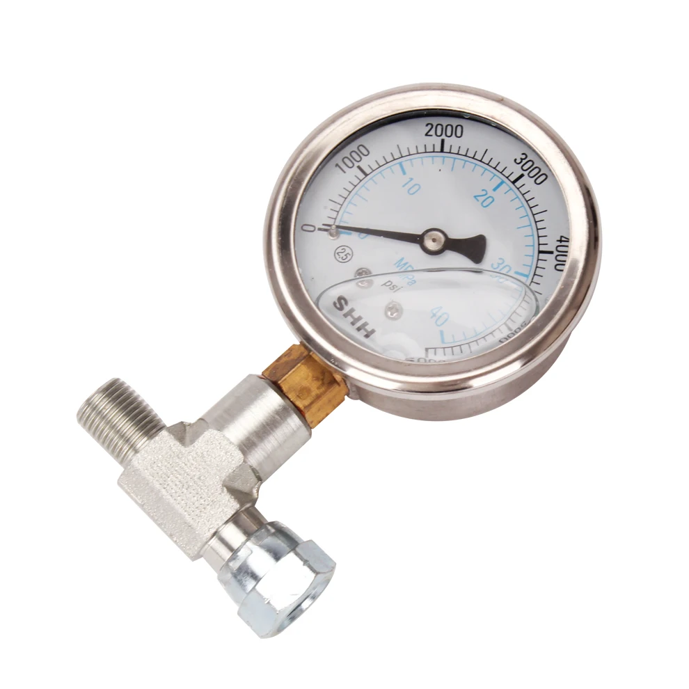 Pulverizador Airless de alta pressão, Tee Joint Pressure Gauge, Universal Pulverizador Acessórios, Adequado para Grao Wagner Titan Pintura