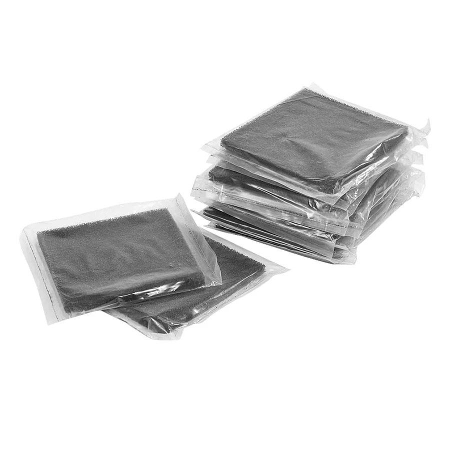 A83G 10Pcs Activated Carbon Sponge Filter Foam Sound-Absorbing Vacuum Cleaner Filter Set Installed in the Smoke Absorber