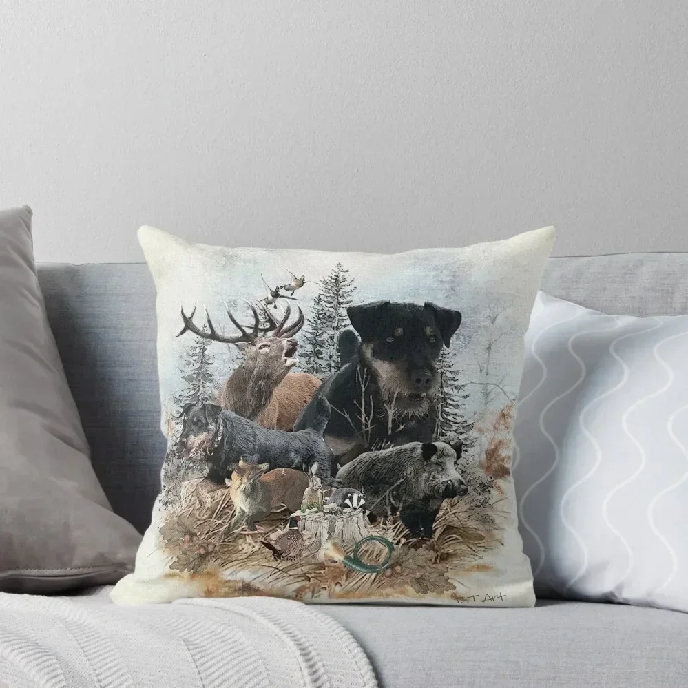 

German Hunting Terrier - Jagdterrier Throw Pillow Pillowcases For Pillows luxury home accessories Pillowcase Cushion pillow
