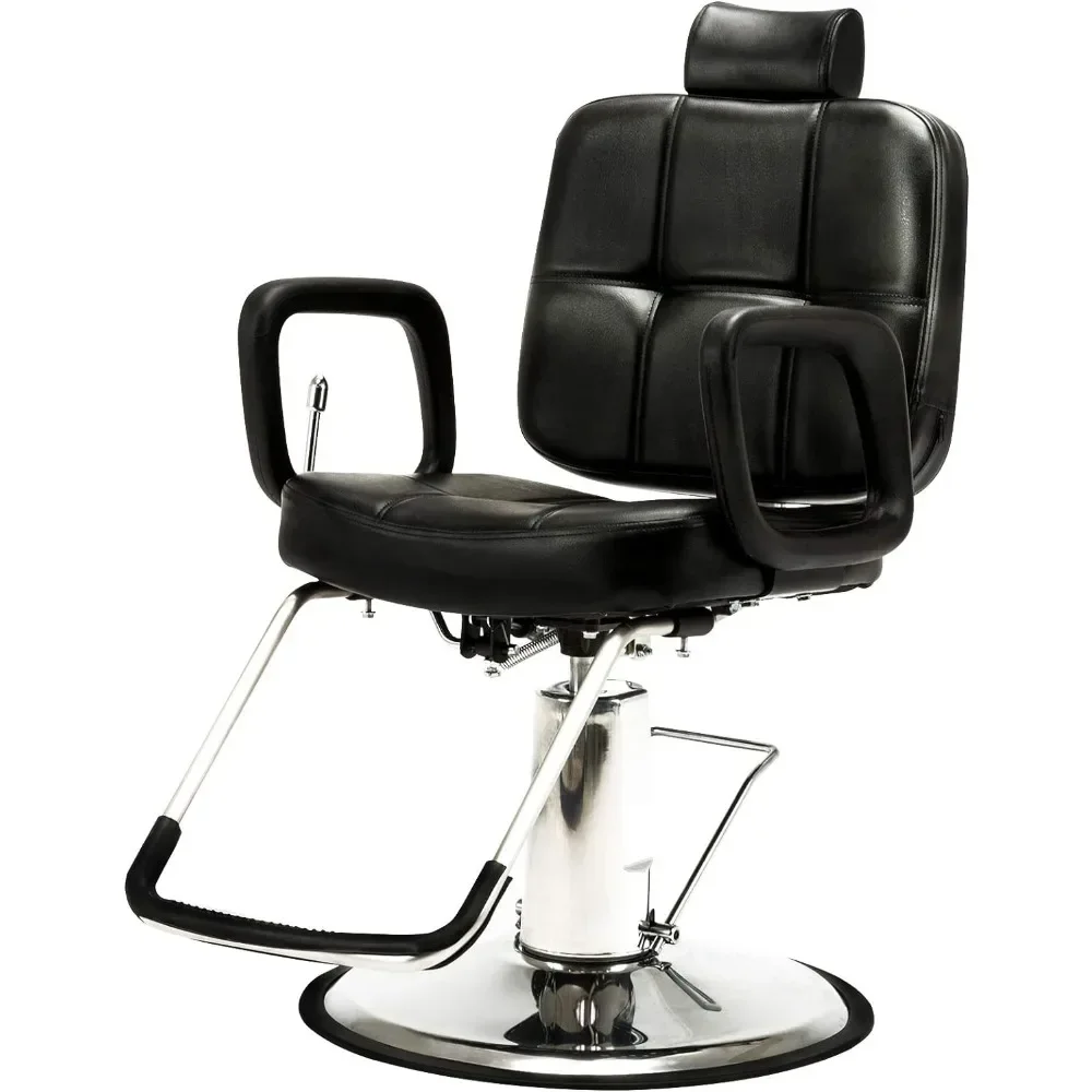 

Barber Chair, Hydraulic Recline Salon Barber Chair for Hair Stylist, Heavy Duty Tattoo Chair Shampoo Beauty Salon Equipment