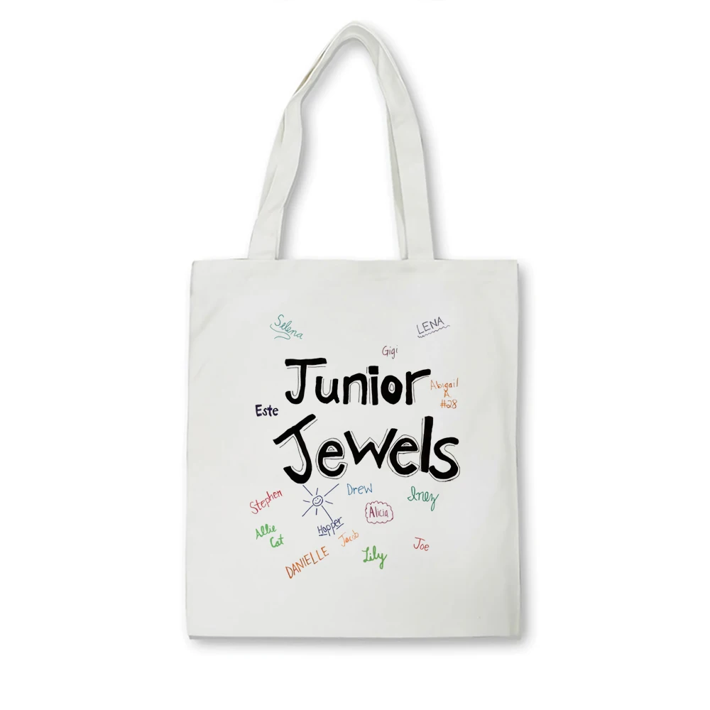 Junior Jewels Taylor Edition Tote bag You Belong With Me Canvas Shopping Bag From Music Videon Best Gifts for Taylor Fans