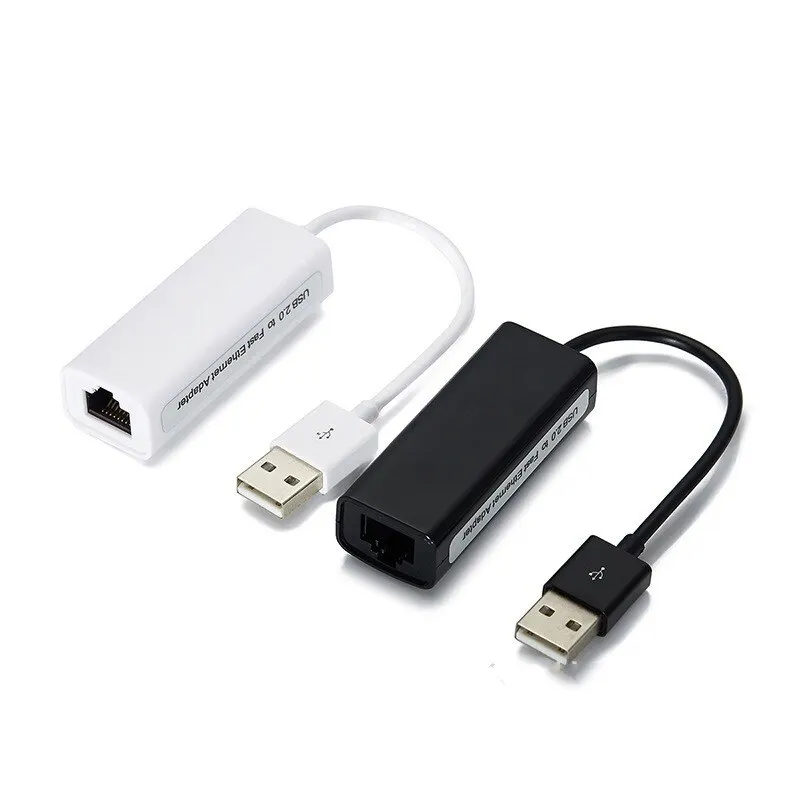 USB 2.0 to RJ45 Ethernet 100Mbps Network Adapter for Desktop and Laptop and Notebook