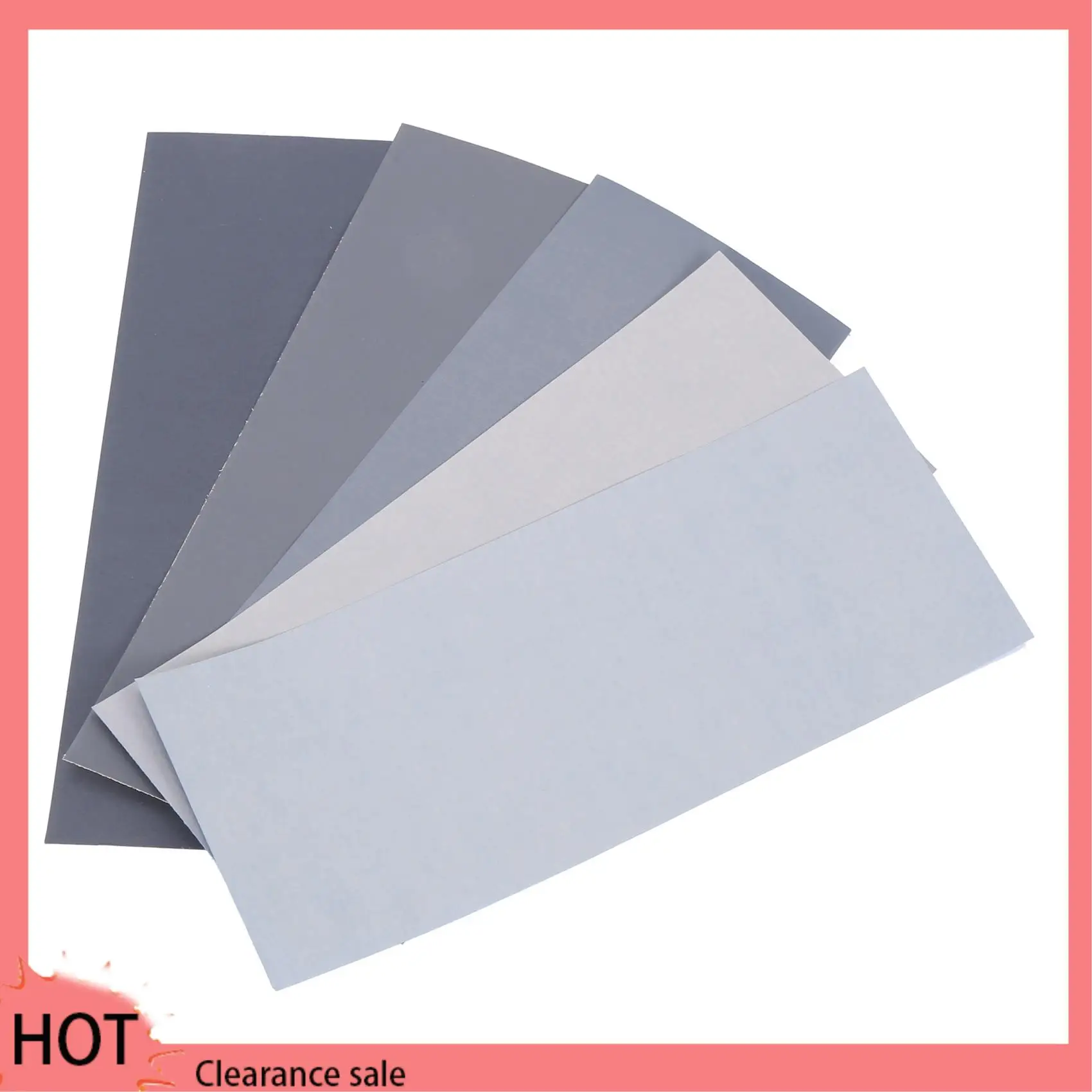 A88Z 200Pcs 습식 건식 사포, 높은 그릿 1000/2000/3000/5000/7000 목재 금속 연마 용 사포 시트 구색