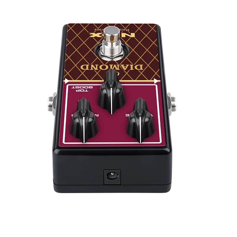 NUX 63' Diamond Reissue Pedal: Classic VOX AC-30 Revival, Volume/Master Knobs, Top Boost Toggle for Retro Rock 'n' Roll Sound
