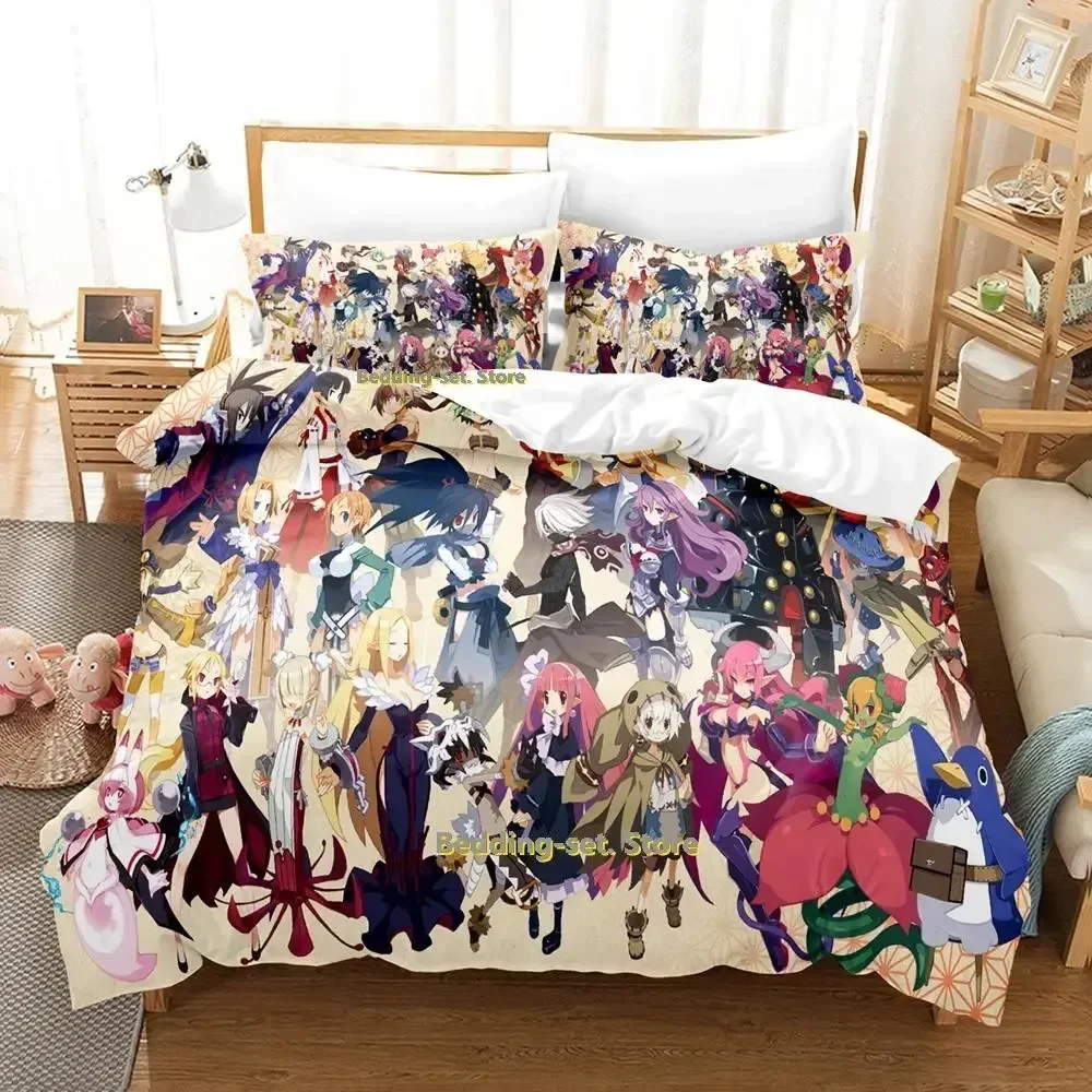 

2023 Disgaea 7 Bedding Set Single Twin Full Queen King Size Bed Set Adult Kid Bedroom Duvetcover Sets Anime comforter set