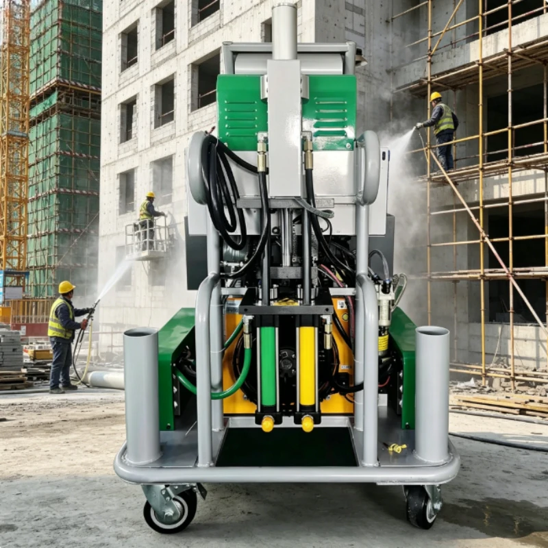 Hydraulic Driven Polyurethane Spraying Equipment Two Component PU Foam Sprayer For Container Insulation Engineering