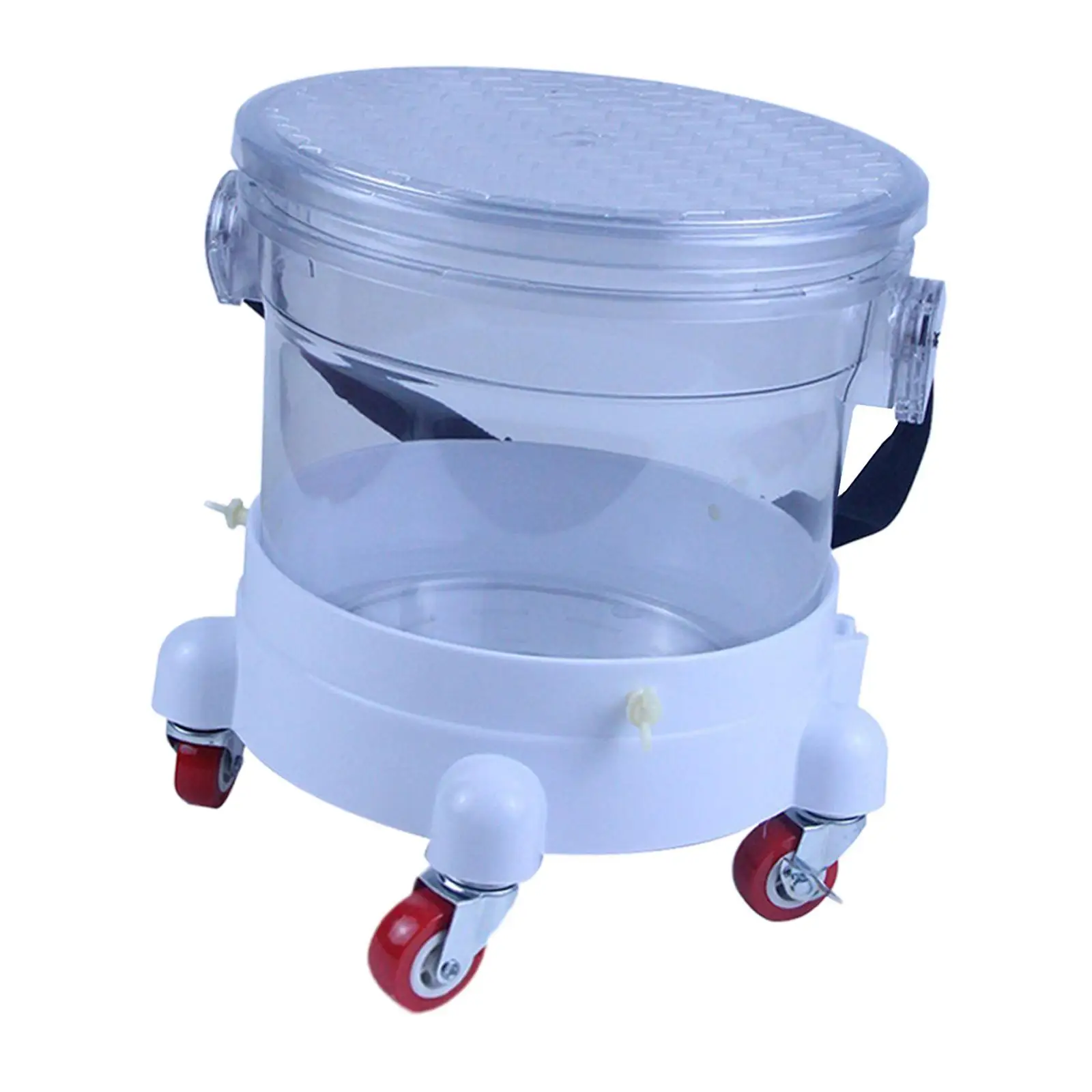 Rolling Car Wash Bucket with 360 Degree Casters Multipurpose Diameter 45cm