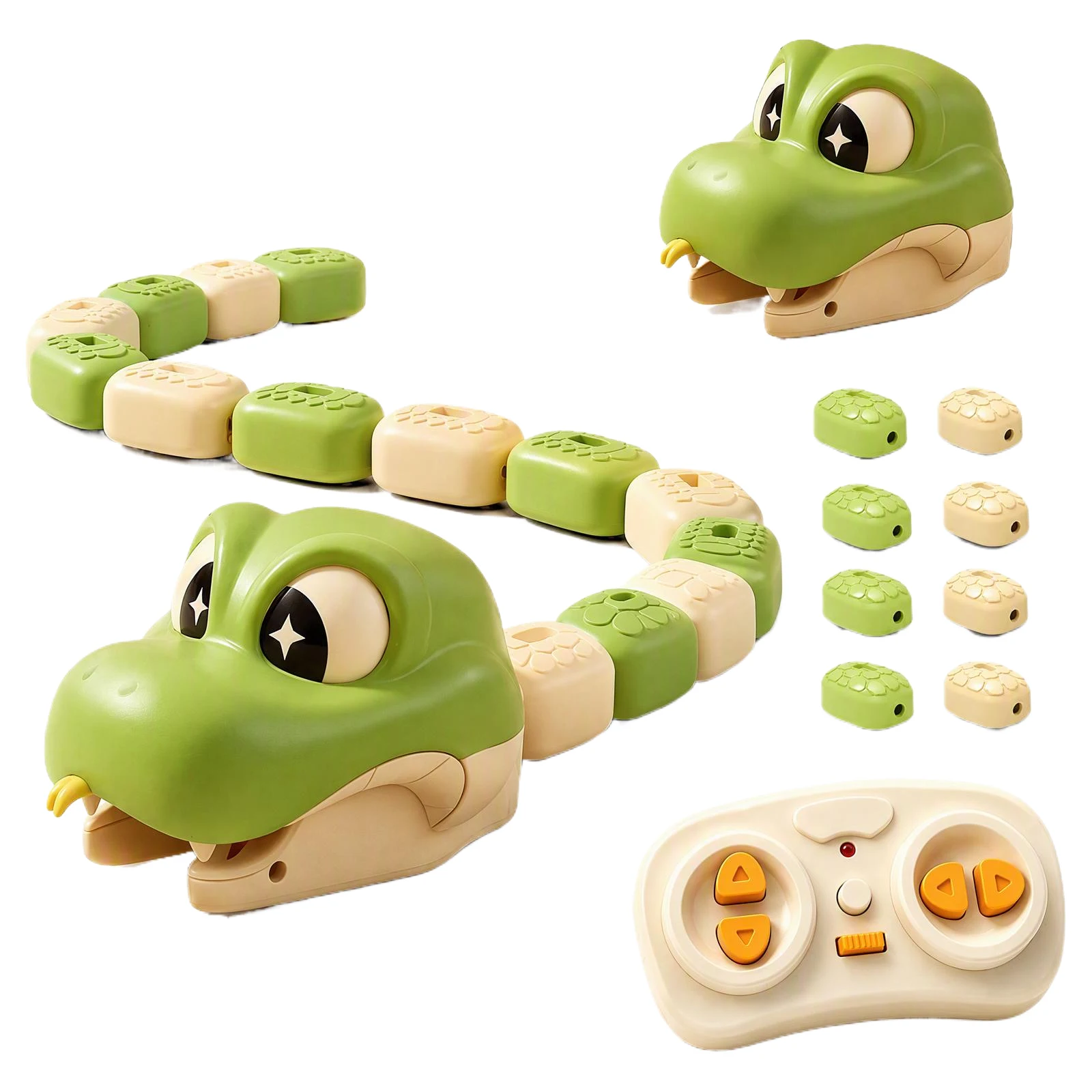 Magnetic RC Snake Game Toy LED Sound Effects Two Player Interactive Racing Kids Family Competitive Board Game