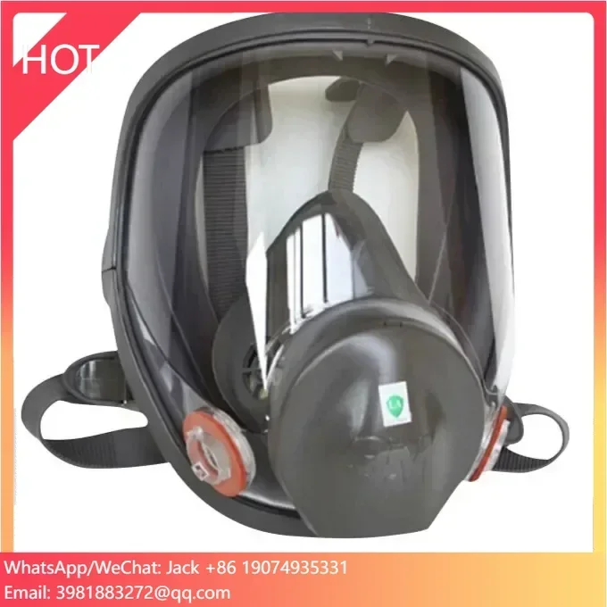 

Full Face Gas Mask Respirators Cartridge Double Filter Industrial Protective Chemical Gas Mask