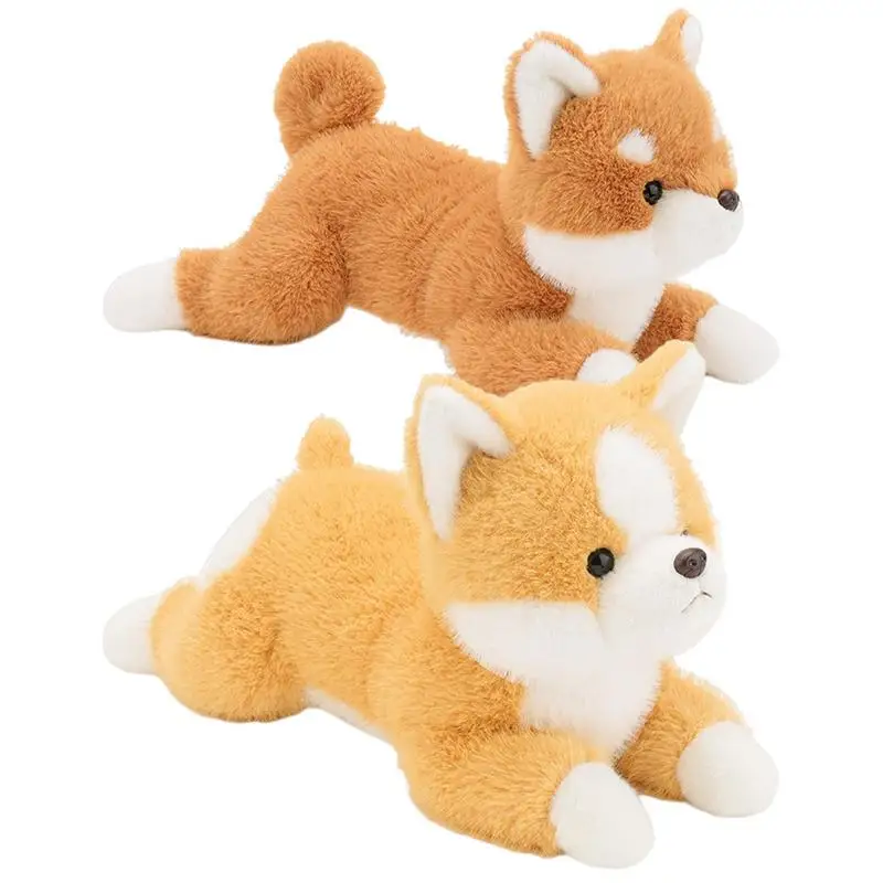 Dog Stuffed Animal Toy Stuffed Planking Animal Plush Toy Puppy Plush Pillow Toy Soft and Comfortable Squat Plush Dog Stuffed