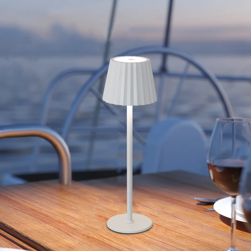 ABDJ-3W LED لمبة مكتب مصباح مكتبي لاسلكي 2000Mah قابلة للشحن مصباح مكتبي محمول لغرفة النوم مصباح مكتبي للزينة