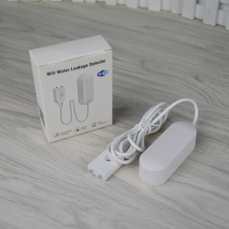 스마트 누수 센서 와이파이 넘침 홍수 누출 경보, 투야 스마트 라이프 앱 원격 모니터와 함께 작동